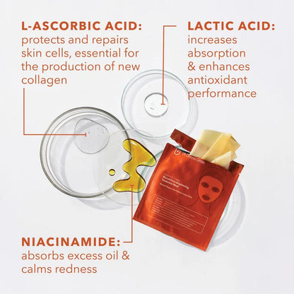 Vitamin C Lactic Biocellulose Brightening Treatment Mask 1 stk